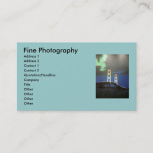 Mackinaw Bridge Business Cards Visitekaartje