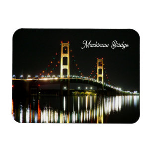 Mackinaw Bridge Flexibele fotomagneet Magneet