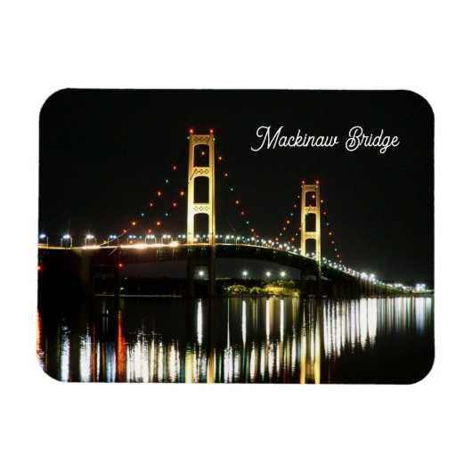 Mackinaw Bridge Flexibele fotomagneet Magneet (Horizontaal)
