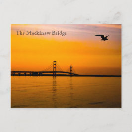 Mackinaw Bridge op Sunset Briefkaart