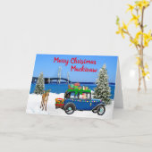 Mackinaw City Kerst Kaart (Gele Bloem)