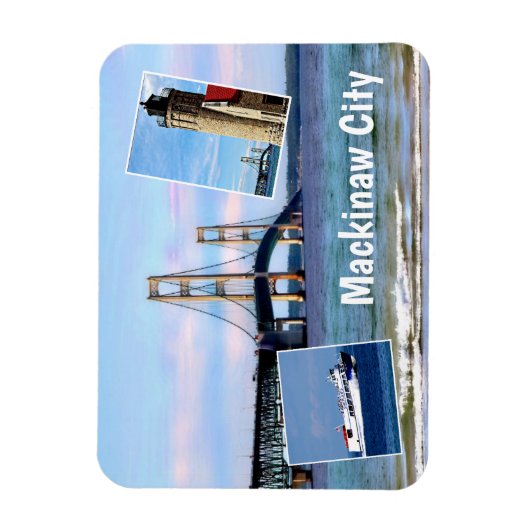 Mackinaw City Magnet Magneet (Verticaal)