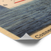 Mackinaw City, MI - Uitzicht van de stad Cheboygan Poster (Hoek)