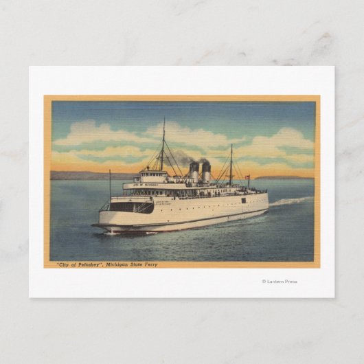 Mackinaw City, MI - Uitzicht van de stad Petoskey Briefkaart (Voorkant)