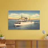 Mackinaw City, MI - Uitzicht van de stad Petoskey Canvas Afdruk (Insitu (Woonkamer))