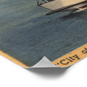 Mackinaw City, MI - Uitzicht van de stad Petoskey Poster (Hoek)