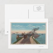 Mackinaw City, MI - Uitzicht van spoorwegveerbootd Briefkaart (Voorkant / Achterkant)