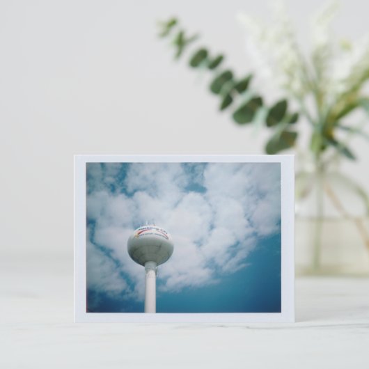 Mackinaw City, MI Water Tower Briefkaart (Staand voorkant)