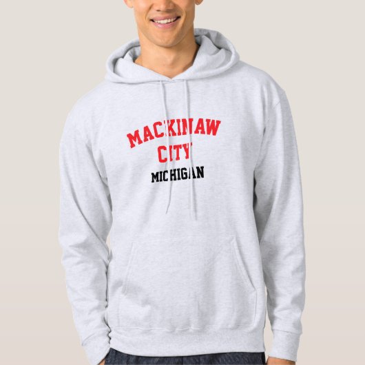 Mackinaw City Michigan Hoodie (Voorkant)