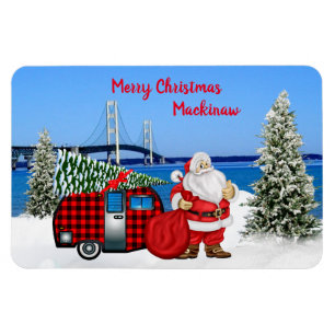 Mackinaw City Refkoelkast kerst Magnet Magneet
