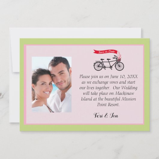 Mackinaw Island Bewaar de datum Save The Date (Voorkant)