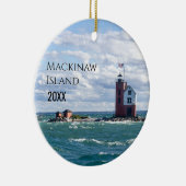 Mackinaw Island - Kerstmis Keramisch Ornament (Rechts)