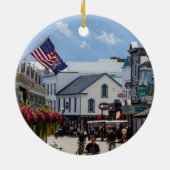 Mackinaw Island - Kerstmis Keramisch Ornament (Achterkant)
