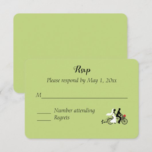 Mackinaw Island RSVP Response Kaart (Voorkant / Achterkant)