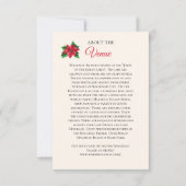 Mackinaw Island Wedding Venue Information Card RSVP Kaartje (Voorkant)