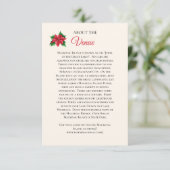 Mackinaw Island Wedding Venue Information Card RSVP Kaartje (Staand voorkant)