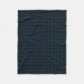 MacKinlay Clan Blauw, Zwart en Groen Tartan Fleece Deken (Voorkant)