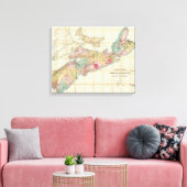 Mackinlay-kaart van de provincie Nova Scotia 2 Canvas Afdruk (Insitu (Woonkamer))