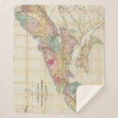 Mackinlay-kaart van de provincie Nova Scotia 2 Sherpa Deken (Voorkant)