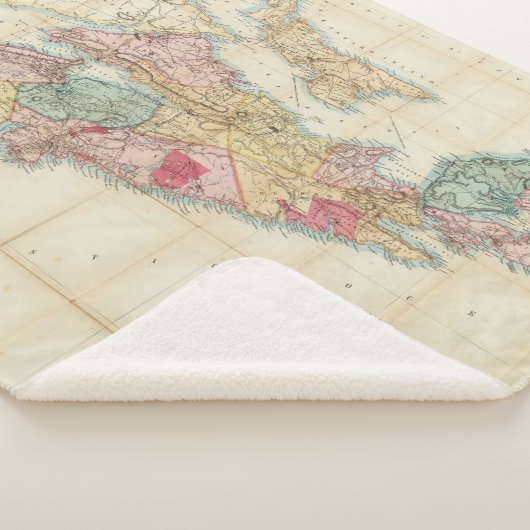 Mackinlay-kaart van de provincie Nova Scotia 2 Sherpa Deken (3/4)