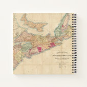Mackinlay-kaart van de provincie Nova Scotia 3 Notitieboek (Achterkant)