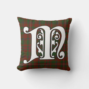 MacKinnon Clan Tartan Monogram Kussen
