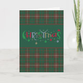 MacKinnon Clan Tartan Tartan Holiday Card Feestdagen Kaart (Voorkant)