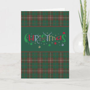 MacKinnon Clan Tartan Tartan Holiday Card Feestdagen Kaart