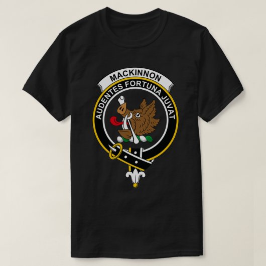 MacKinnon Crest Tartan Clan Scottish Clan T-shirt (Design voorkant)