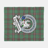MacKinnon Jacht Oude Clan Badge Tartan Plaid Fleece Deken (Voorkant (Horizontaal))