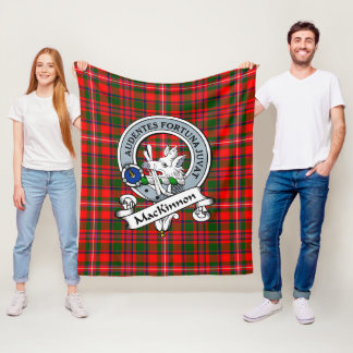 MacKinnon Modern Clan Badge Tartan Pset Fleece Deken