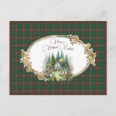 MacKinnon op jacht naar Schotse tartan Pasen Feestdagenkaart (Voorkant)