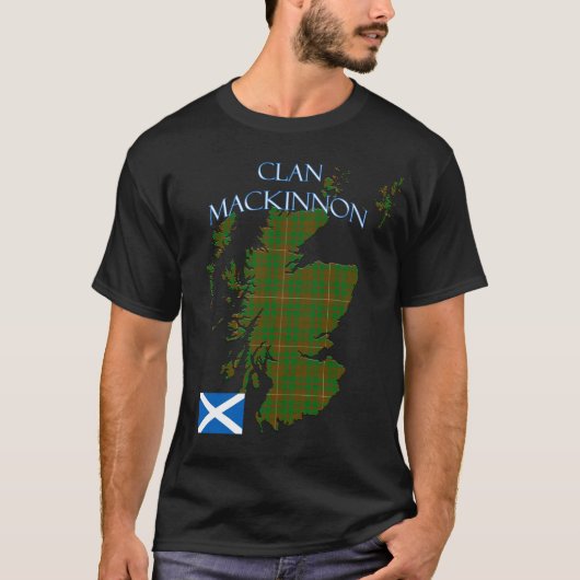MacKinnon Scottish Clan Tartan Schotland T-shirt (Voorkant)