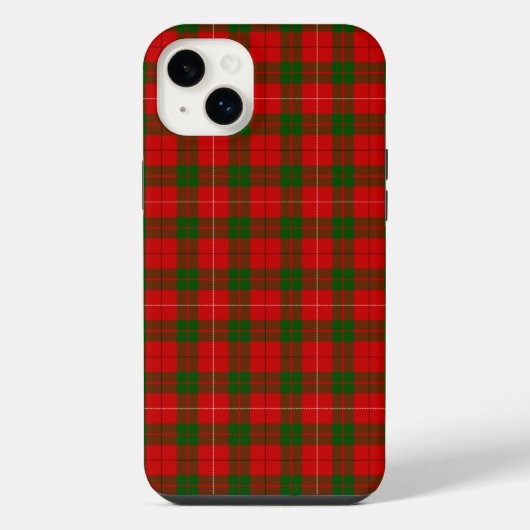 MacKinnon tartan rood groen geruit iPhone Hoesje (Achterkant)