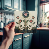 Mackintosh Art Deco Abstract Floral Wall Decor Cer Tegeltje