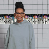 Mackintosh Art Deco Abstract Floral Wall Decor Tegeltje