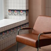 Mackintosh Art Deco Abstract Floral Wall Decor Tegeltje