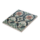 Mackintosh Art Deco Abstracte Bloemstukken Muurdec Tegeltje (Zijkant)