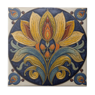 Mackintosh Art Deco Abstracte Bloemstukken Muurdec Tegeltje