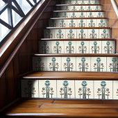 Mackintosh Art Deco Abstracte Floral Wall Decor Ce Tegeltje