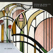 Mackintosh Art Deco Abstracte Floral Wall Decor Ce Tegeltje