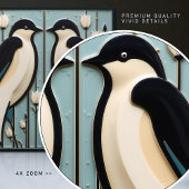 Mackintosh Black Birds Art Deco Nouveau Wall Decor Tegeltje