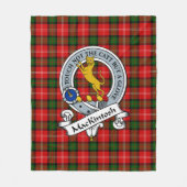 MacKintosh Clan Badge Tartan Plaid Fleece Deken (Voorkant)