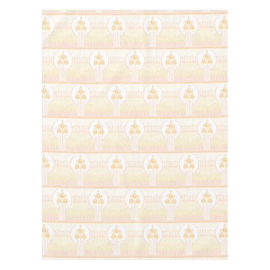  Mackintosh geïnspireerd Roos Frieze Pattern Tafelkleed (Voorkant)