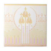  Mackintosh geïnspireerd Rozen fries Tegeltje (Voorkant)