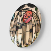 Mackintosh - Glas in lood Window, The Hill House Grote Klok (Hoek)