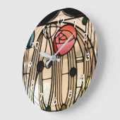 Mackintosh - Glas in lood Window, The Hill House Grote Klok (Hoek)