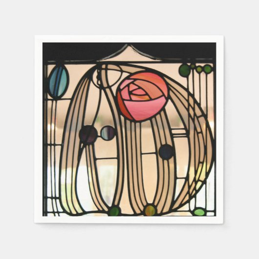 Mackintosh - Glas in lood Window, The Hill House Servet (Voorkant)