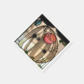 Mackintosh - Glas in lood Window, The Hill House Servet (Hoek)