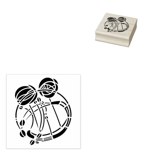 Mackintosh Glasgow Rozen Rubberstempel (Gestempeld)